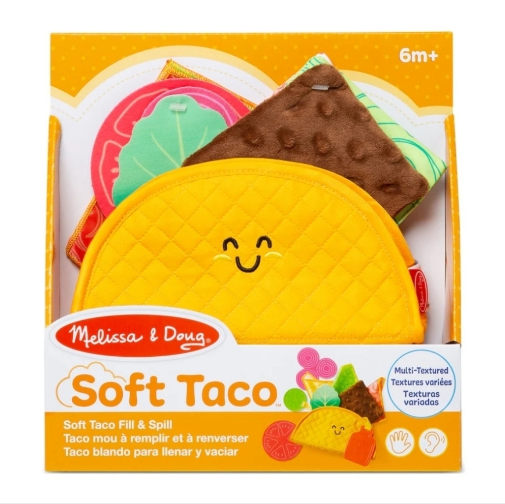 Melissa & Doug Soft Taco Play Set Bright Colors Sensory Infant Gifts 6mo+ NEW
